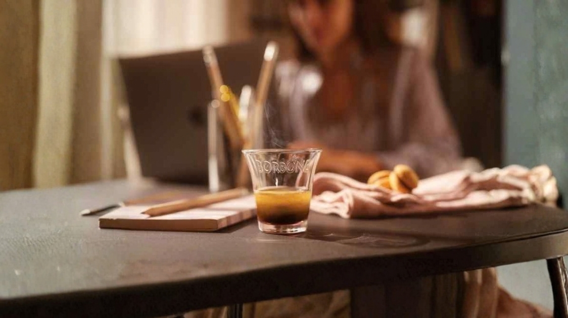 Caffe Borbone Espresso on a desk - coffee and blood pressure