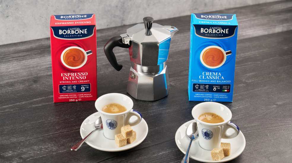 Caffe Borbone Moka Pot Coffee Maker in Italy