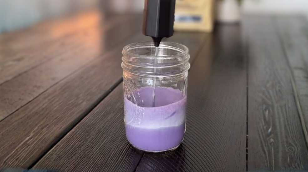 ube cold foam recipe for iced vanilla latte